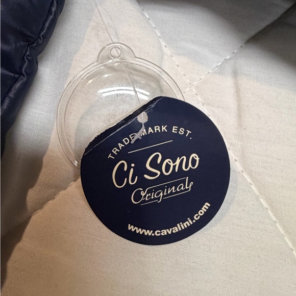 Ci Sono Women’s Original Shiny Navy Blue Puffer Jacket NWT - Picture 7 of 12